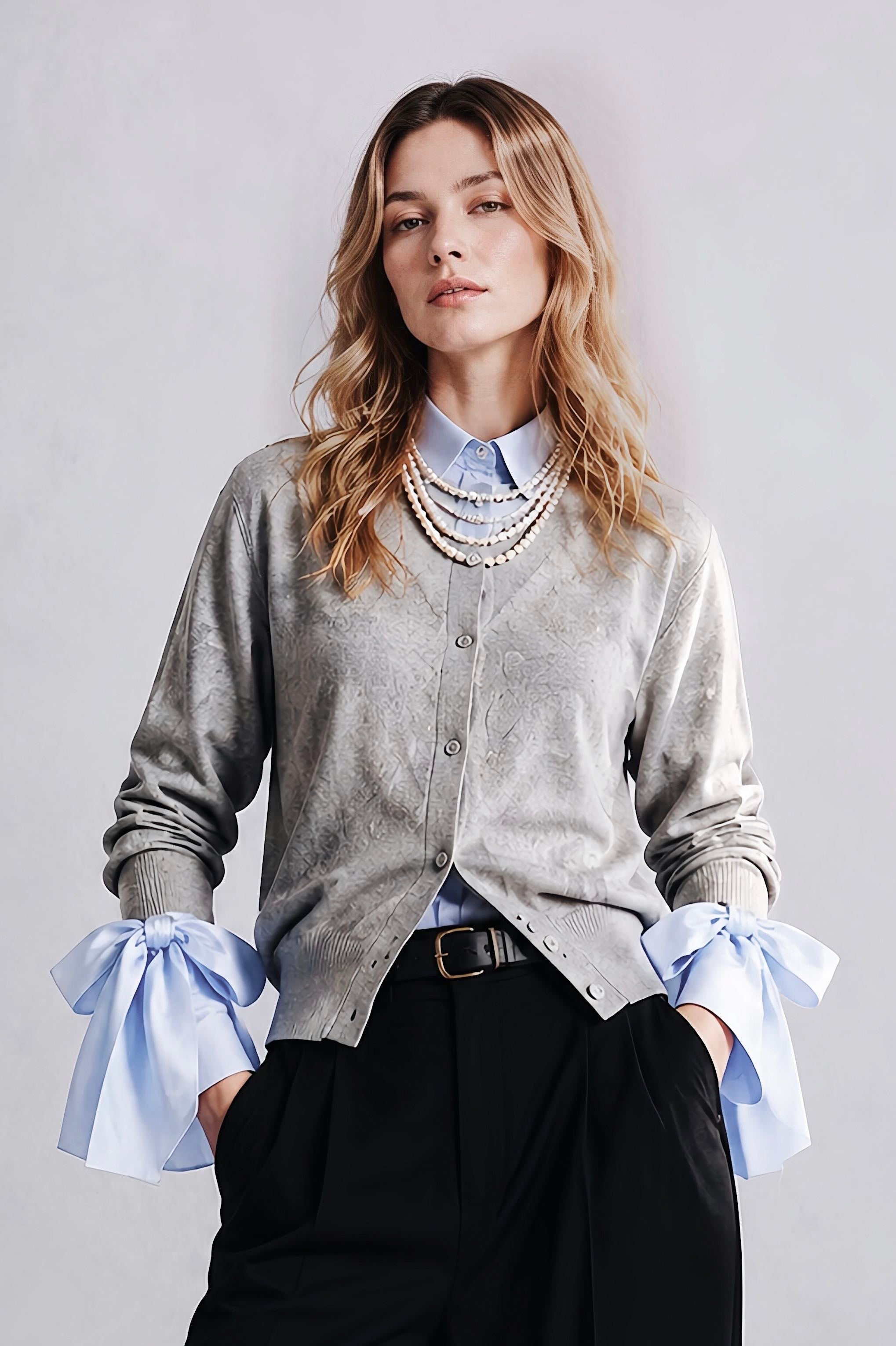 Élise Ribbon Cardigan